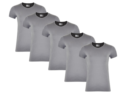 Promodoro 5PAK T-shirt WOMEN'S INTERLOCK-T LIGHT GREY Grey (7205) Women