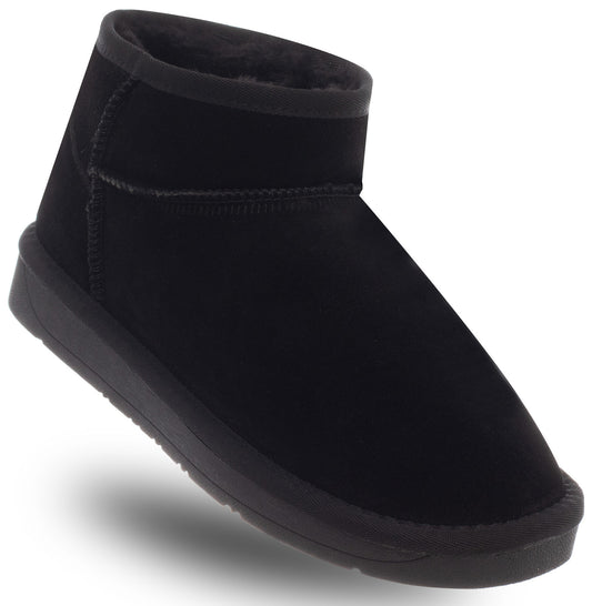 SOLO SOPRANY COUTURE Leather Ankle Boots SCW421P04/01 HUGH LOW BLACK (6163) Women