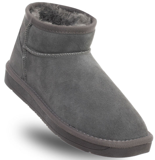 SOLO SOPRANI COUTURE Leather Ankle Boots SCW421P04/23 HUGH LOW SHARK (6164) Women