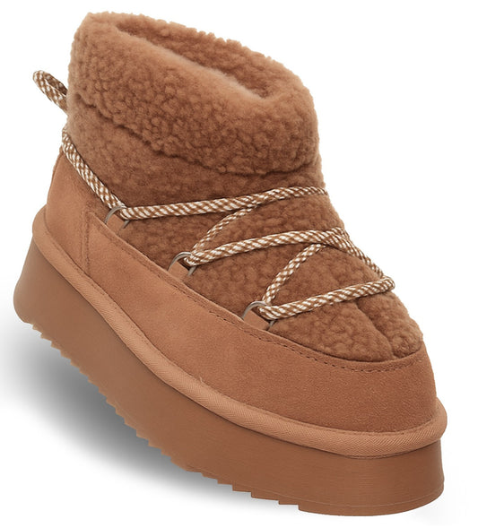 SOLO SOPRANI COUTURE Leather Ankle Boots Women's ROOMY (8018) Women