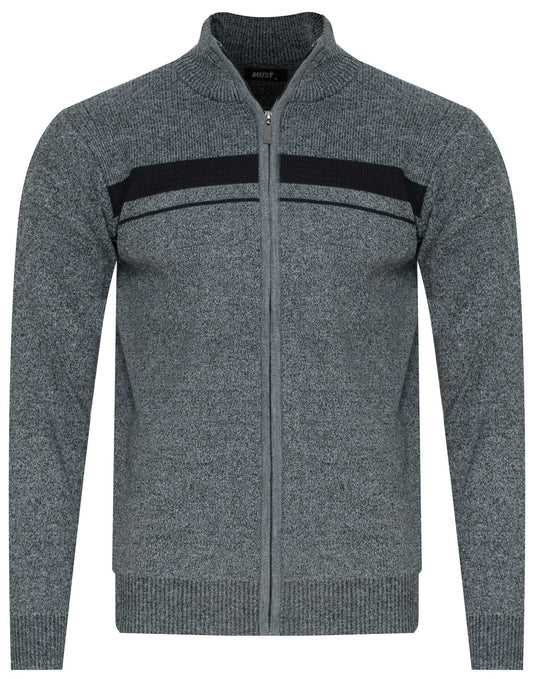 MUST Parkour Sweater Men's ROZPINANY JASNOSZARY (8401) Men