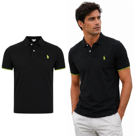 U.S. Polo Assn. T-SHIRT POLO BLACK (4797) Men