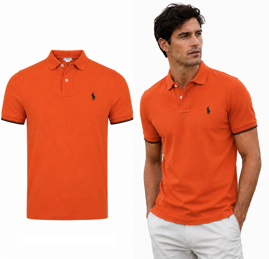 U.S. Polo Assn. T-SHIRT POLO ORANGE (4149) Men