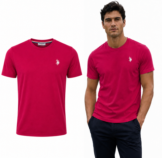 U.S. Polo Assn. T-SHIRT MAGENTA (6327) Men