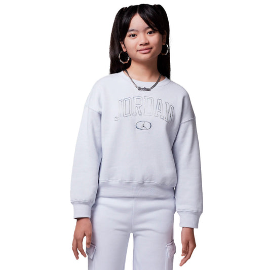 Jordan Sweatshirt 1St Baby Blue Crew Football Gray (45D528-G7H) Kids