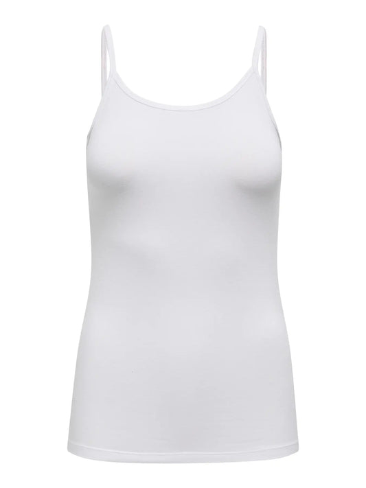Mila Sleeveless Singlet Top White (15325741) Women