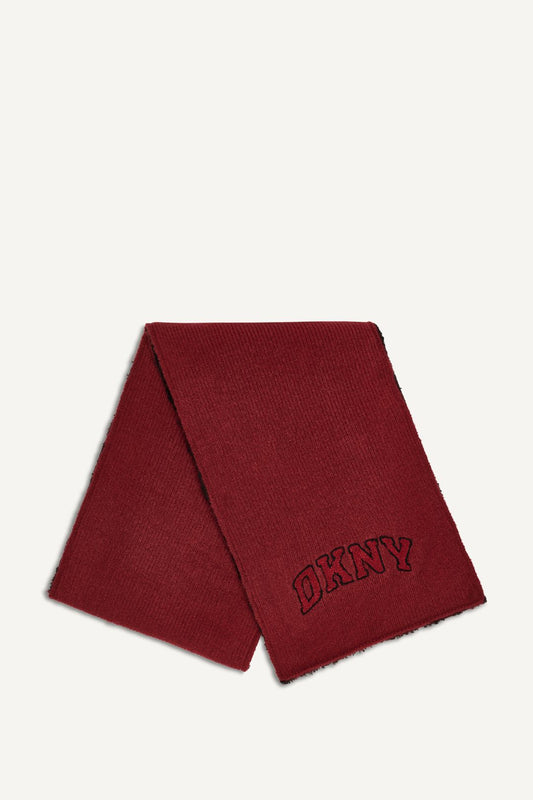 DKNY Varsity Logo Scarf Merlot (D5KS1655MER) Women